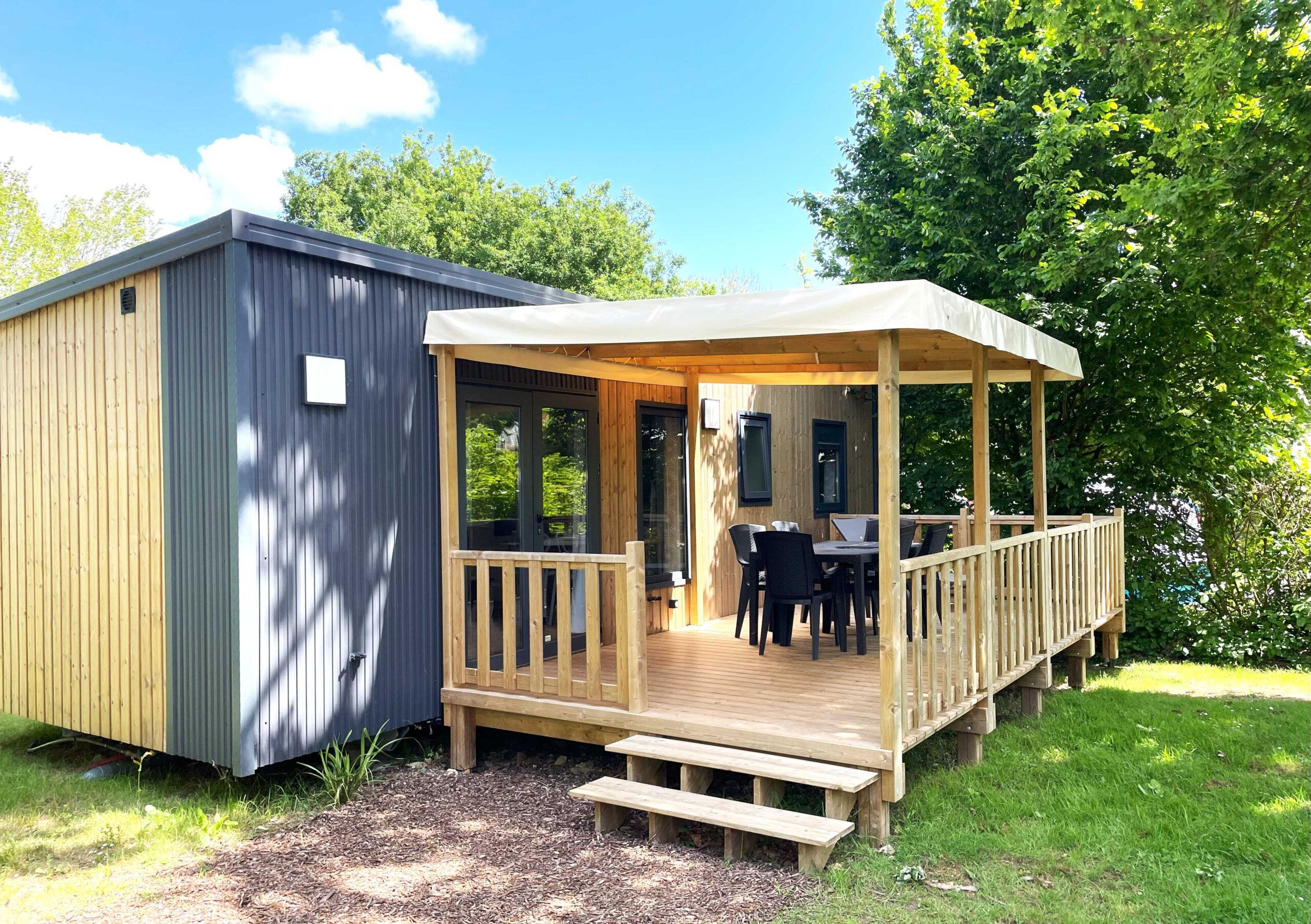 –NOUVEAUTE été 2024– Mobil-home Premium 3 chambres 6 personnes 32m² + terrasse
